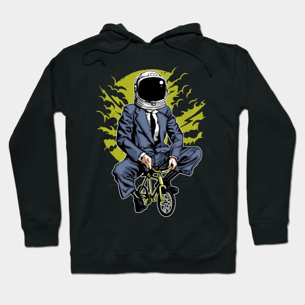 MoonBike Hoodie by Dark Planet Tees